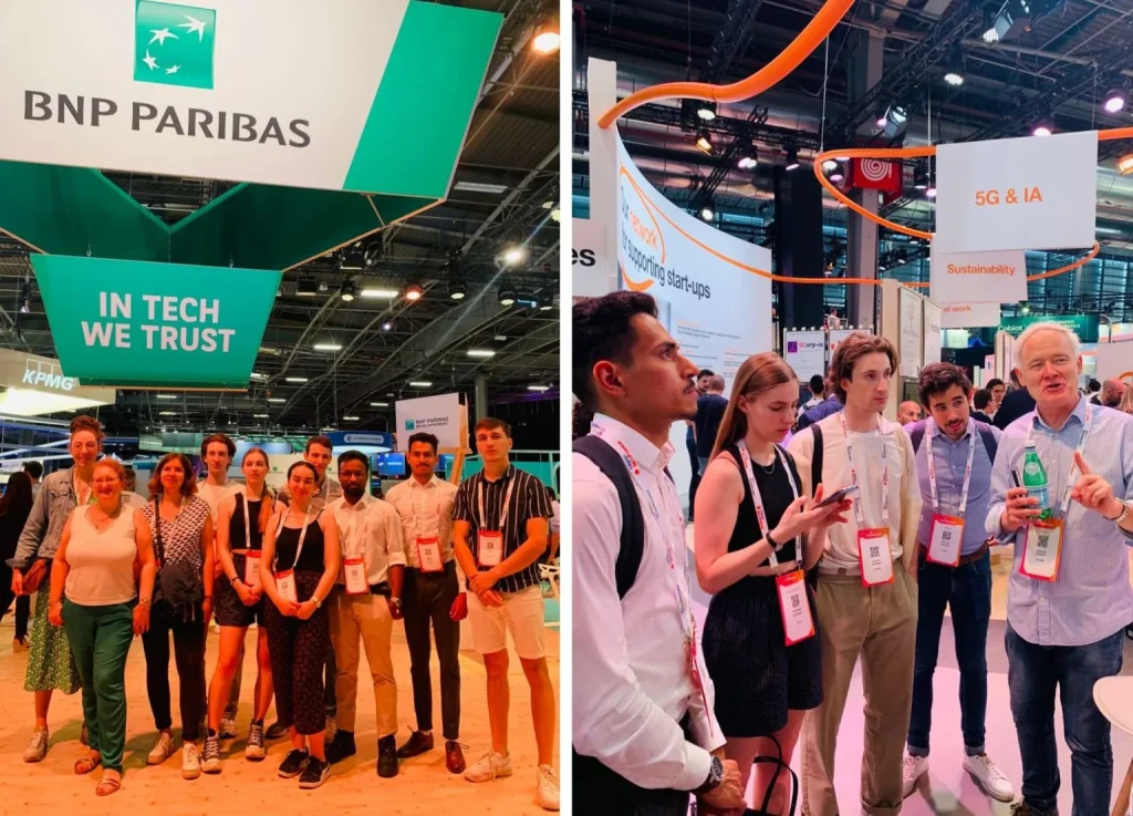 photomontag de la learning expedition étudiante lors de Vivatech 2023