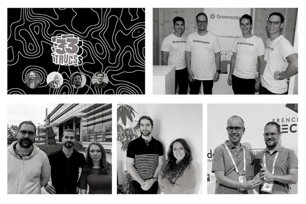 Photo équipes start-up bénéficiaires 33Trucs, Deephawk, Greenscope & Pixaid - comité IMT Numérique