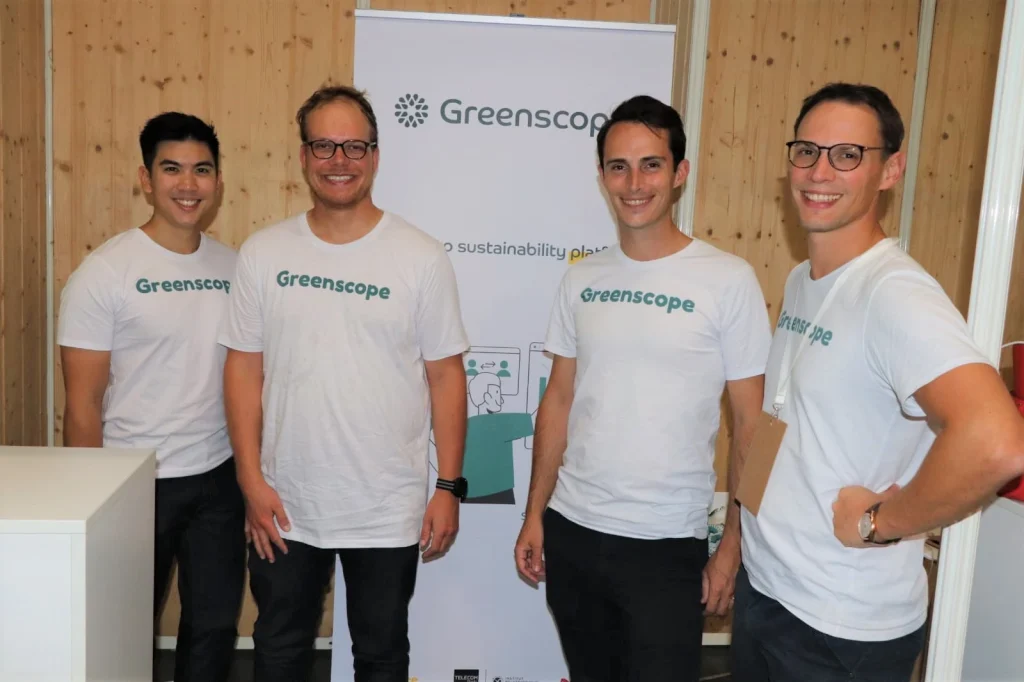 Photo équipe start-up bénéficiaire Greenscope